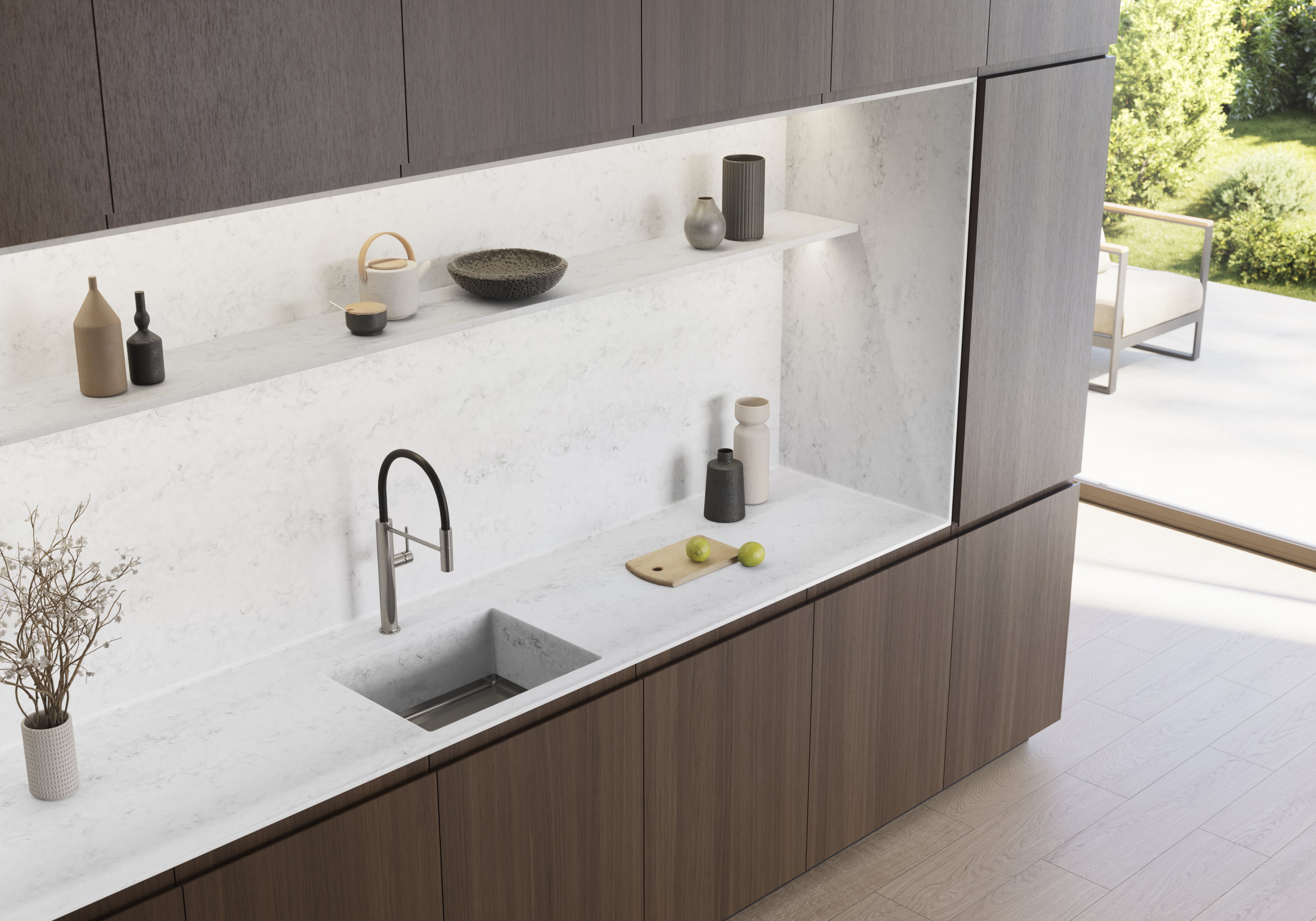 Guía decorativa: ​​Cocinas minimalistas con Krion® Lux